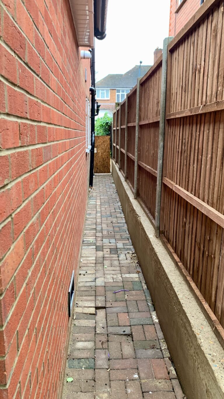 Path laid above the primary pipework